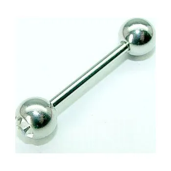 Piercing OPNG026 piercing činka kamínek bílá