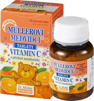 Dr. Müller Pharma Müllerovi medvídci vitamin C mandarinka 45 tbl.