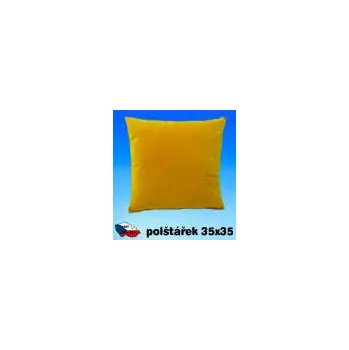 Dekorativní polštářek Polštářek 35x35 cm - ŽLUTÝ
