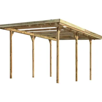 Přístřešek na auto Přístřešek na auto 5m x 3m, konstrukce se střechou