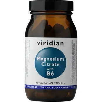 Viridian Magnesium Citrate with Vitamin B6 90 kapslí