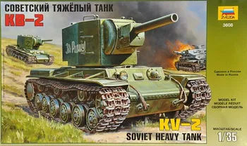 Plastikový model Zvezda Soviet heavy tank KV-2 1:35