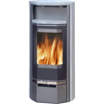 Krbová kamna ABX Rennes 7 mastek šedý plech vč. horní desky