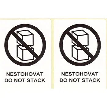 Samolepící etiketa Etikety 80 x 60 mm, s potiskem "NESTOHOVAT"