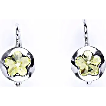 Náušnice Náušnice stříbrný s krystalem swarovski jonquil,šperk NK 1300
