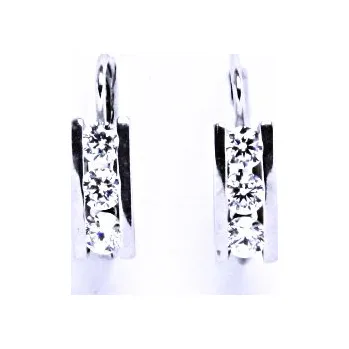 Náušnice Náušnice stříbrné se zirkonem na patent 000121952341 VE 12 BZ