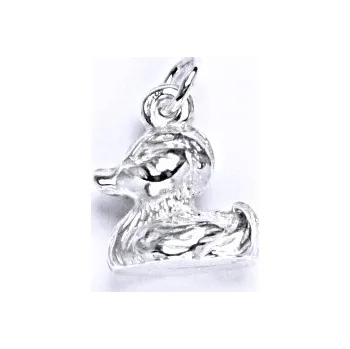 Přívěsek Stříbrný přívěšek kachna,stříbrný šperk, 2,80 g, P 915