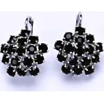 Naušnice s krystaly Swarovski granat květy NK 1342