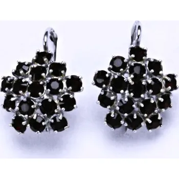 Náušnice Naušnice s krystaly Swarovski granat květy NK 1342