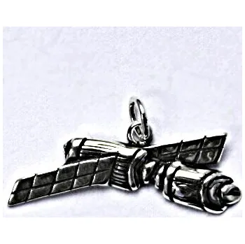 Přívěsek Stříbrný přívěšek s patinou, družice, přívěsek ze stříbra P 191