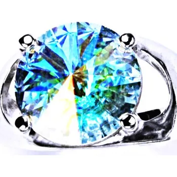Prsten Stříbrný prsten, krystal Swarovski, AB Crystal, šperky s krystaly, T 1188