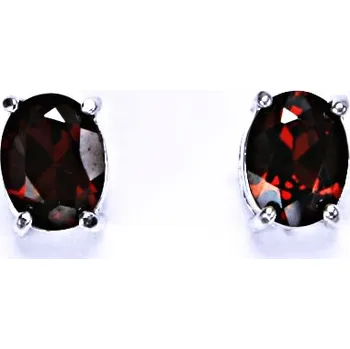 Náušnice stříbrné náušnice, šperky(přírodní granát)NŠ 1245