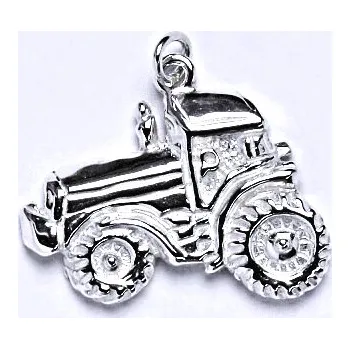 Přívěsek Stříbrný přívěšek traktor, přívěsek ze stříbra P 128