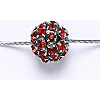 Přívěsek Stříbrný přívěšek koule se Swarovski krystalem light siam P 1343