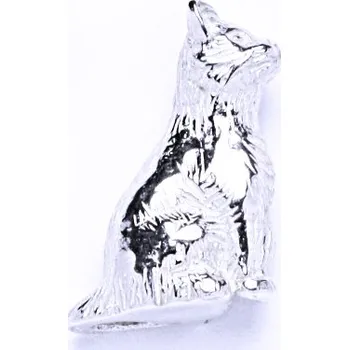 Figurka kočka stříbrná, figurka ze stříbra