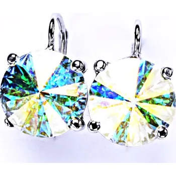 Náušnice Stříbrné náušnice, krystal Swarovski, AB Crystal, šperky s krystaly, NK 1188
