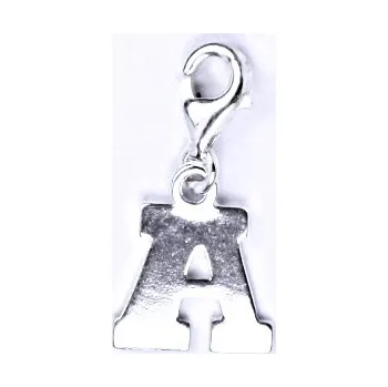 Přívěsek Stříbrný přívěšek písmenko A na karabince, P 904
