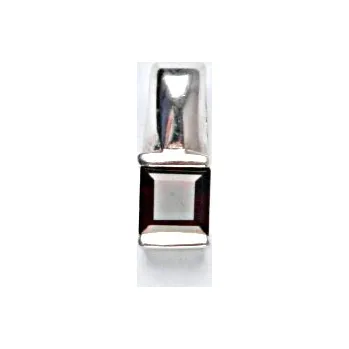 Přívěsek Stříbrný přívěsek s přírodními granáty, přírodní granát, přívěšek ze stříbra 2,13 g