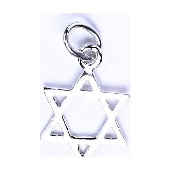 Přívěsek Stříbrný přívěšek Davidova hvězda - P 762 (Stříbrná Davidova hvězda)