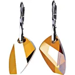 Stříbrné náušnice se Swarovski krystalem, patent 6, NK 1295