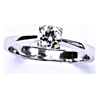 Prsten Stříbrný prsten (zásnubní) se zirkonem,0 T 1223