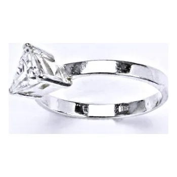 Prsten Prsten stříbrný s čirým zirkonem, T 1068