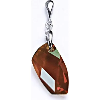 Šperk Stříbrný přívěšek s krystalem Swarovski coper,šperk,přívěšek ze stříbra, P 1313/22