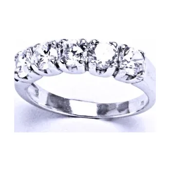 Prsten Stříbrný prsten se syntetickým zirkonem VR 105