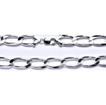 Stříbrný pánský silný řetěz, šperk, 50 cm