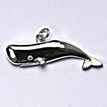 Přívěsek Stříbrný přívěšek vorvaň tuponosý, ryba, přívěsek ze stříbra P 188