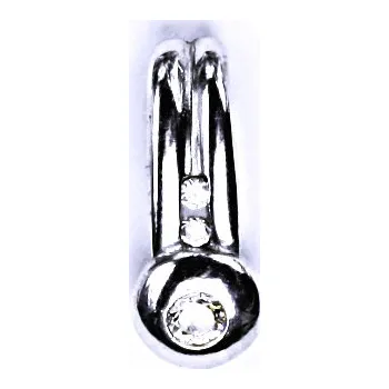 Přívěsek Stříbrný přívěšek, s čirým zirkonem, stříbrné šperky 000331001201 VP 33 BZ