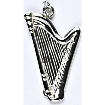 Přívěsek Stříbrný přívěsek harfa, přívěsek ze stříbra, P 245