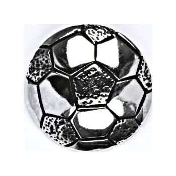 Přívěsek Stříbrný přívěšek fotbalový míč, přívěsek ze stříbra P 167 patina