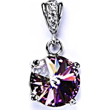 Přívěsek stříbrný přívěšek s krystalem Swarovski Rivoli (barva Vitrail light)P 1188/2