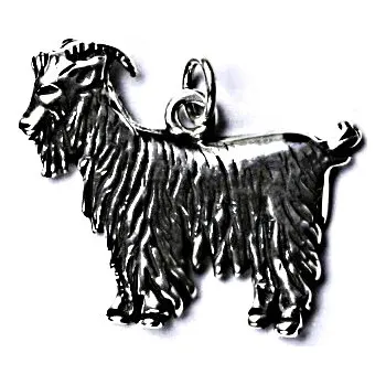 Přívěsek Stříbrný přívěšek s patinou kozel, přívěsek ze stříbra kozlík P 208