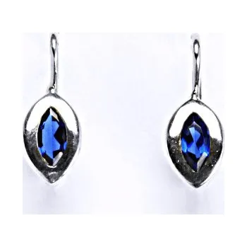 Náušnice Náušnice stříbrné na patent se spinelem NK 1119 S