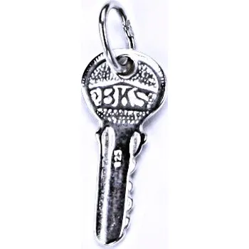 Přívěsek Stříbrný přívěšek klíček, stříbrné šperky, P 877