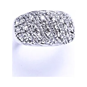 Prsten Prsten stříbrný prsten se zirkony, VR 86