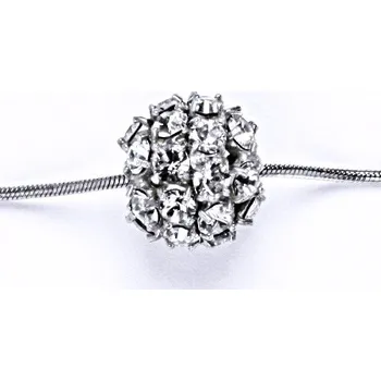 Přívěsek Koule se Swarovski s čirým krystalem přívěšek stříbrný P 1343