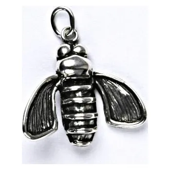 Přívěsek Stříbrný přívěsek s patinou, hmyz, přívěšek ze stříbra, P 263
