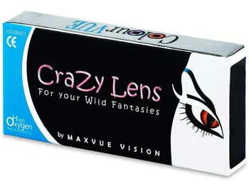 Kontaktní čočky ColourVue Crazy Lens UV Glow Orange nedioptrické (2 čočky)