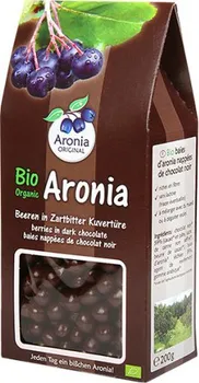 Sušené ovoce Aronia Original Arónie v hořké čokoládě bio 200 g