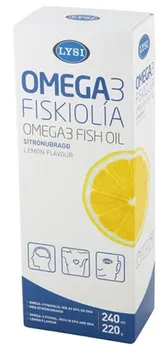 Přírodní produkt Lysi Omega-3 rybí olej citron 240 ml