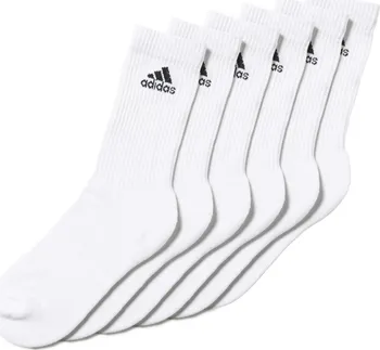 Pánské ponožky adidas 3S Performance Crew 6Pp bílé