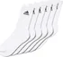 Pánské ponožky adidas 3S Performance Crew 6Pp bílé