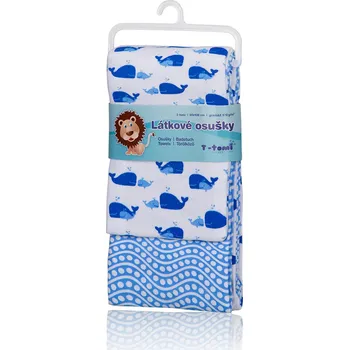 T-TOMI Látkové osušky 2 ks, modrý oceán