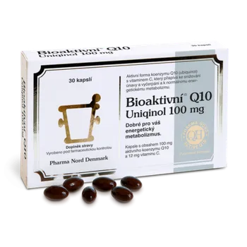 Pharma Nord Bioaktivní Q10 Uniquinol 100 mg 30 cps.