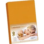 Prostěradlo jersey LUX 200x220 cm oranžová