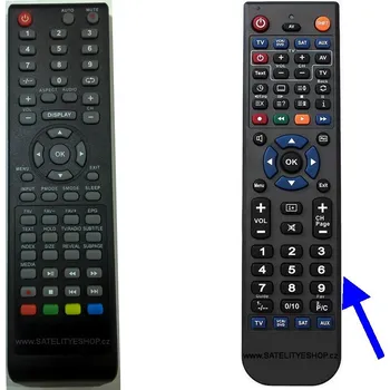 Dálkový ovladač Dálkový ovladač TV Mascom K77 , K78 náhradní