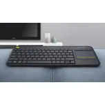 Logitech bezdrátová klávesnice Touch Keyboard K400 Plus, CZ